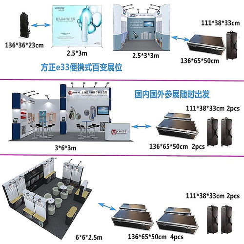便攜式鋁合金展架 出國參展的圖文設計定制解決方案